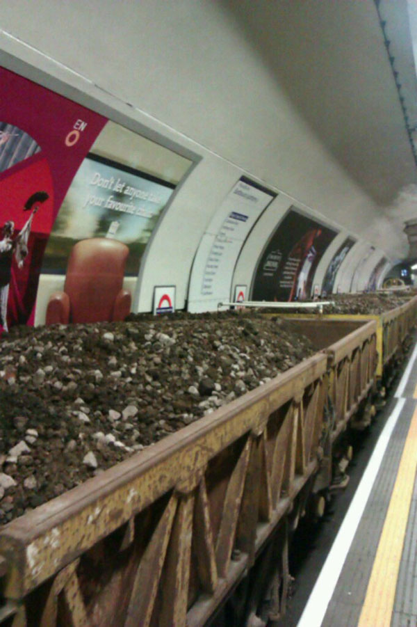 tube rubble piccadilly line 