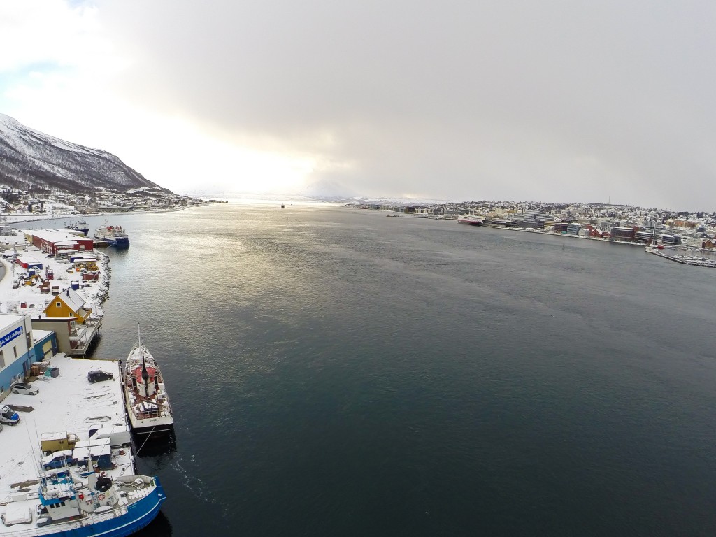 View of Tromso from the bridge